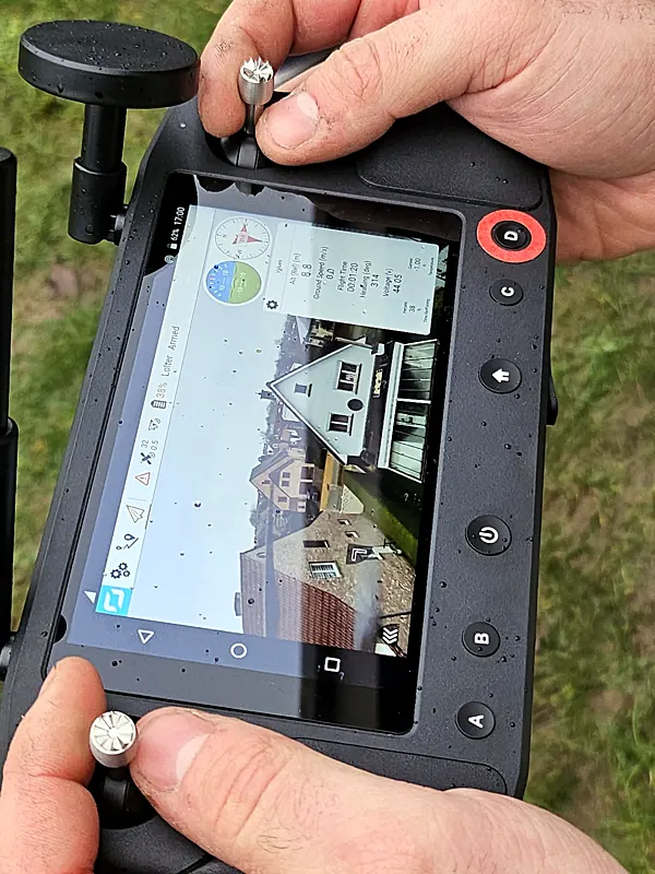 Afstandsbediening van de reinigingsdrone